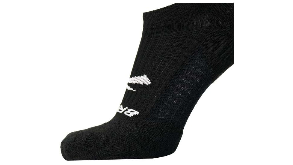 Brooks Ghost Quarter Sock, Black, L, 280499001.035