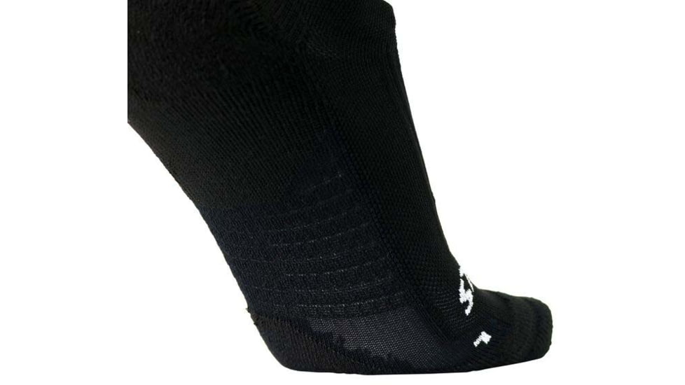 Brooks Ghost Quarter Sock, Black, L, 280499001.035