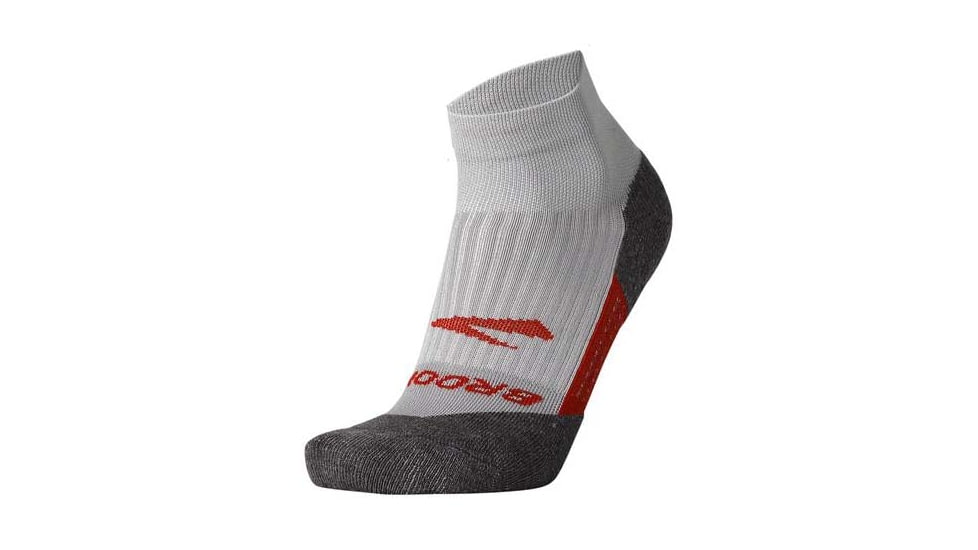 Brooks Ghost Quarter Sock, Light Pikes Peak/Red Clay, M, 280499094.030