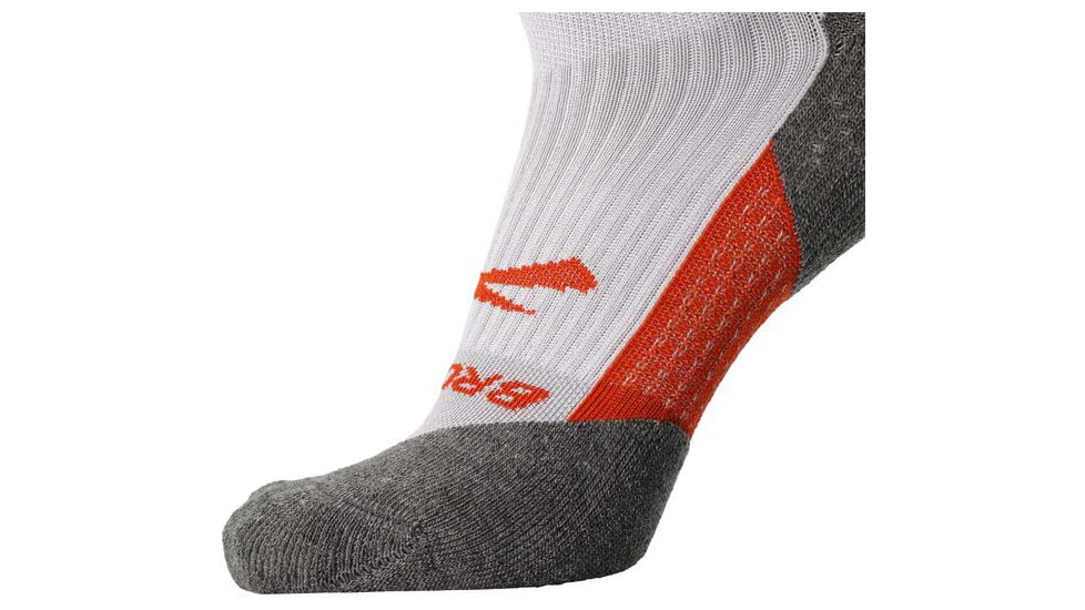 Brooks Ghost Quarter Sock, Light Pikes Peak/Red Clay, M, 280499094.030
