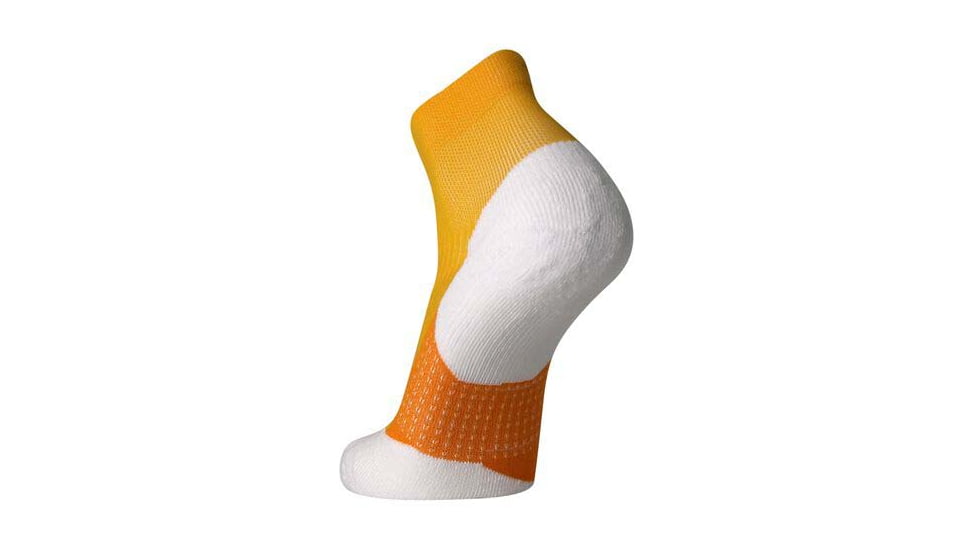 Brooks Ghost Quarter Sock, Sun Glow/Marigold/White, XL, 280499824.040