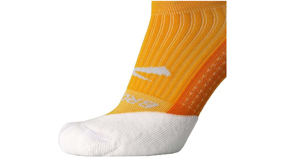 Brooks Ghost Quarter Sock, Sun Glow/Marigold/White, XL, 280499824.040