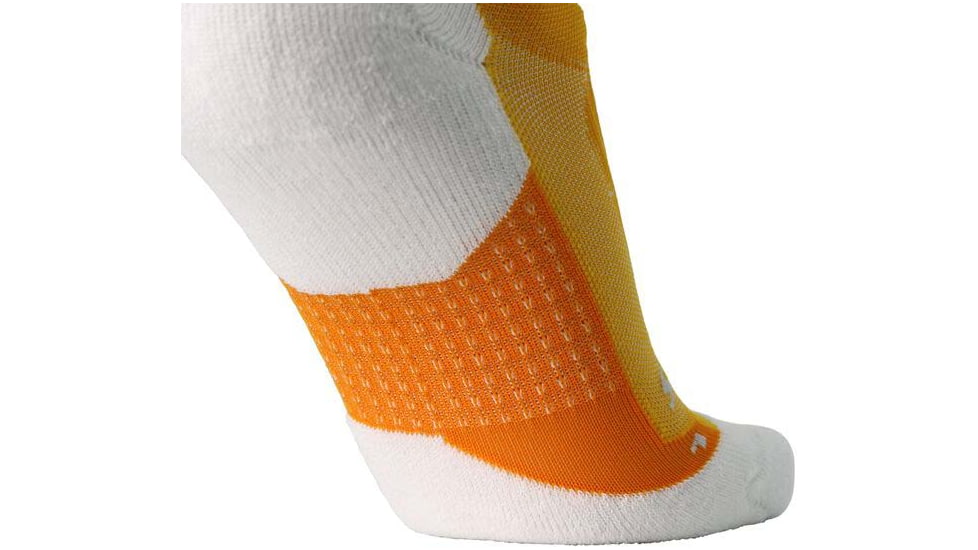 Brooks Ghost Quarter Sock, Sun Glow/Marigold/White, XL, 280499824.040