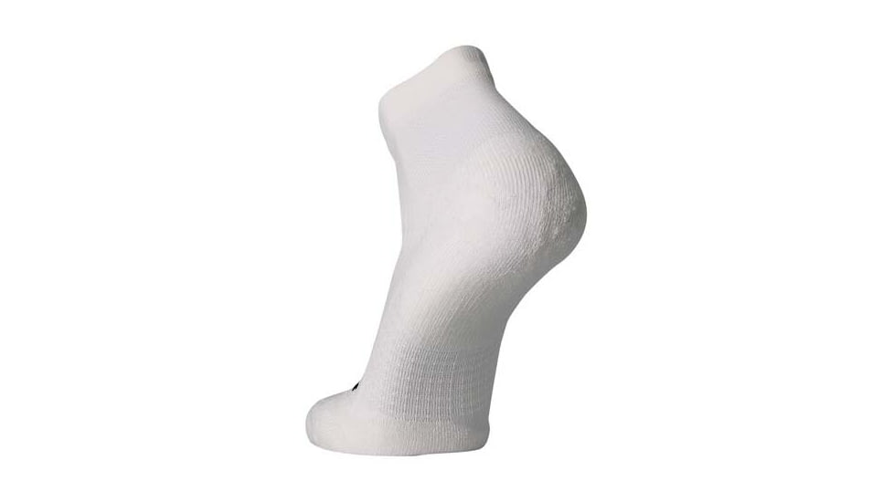Brooks Ghost Quarter Sock, White, M, 280499100.030