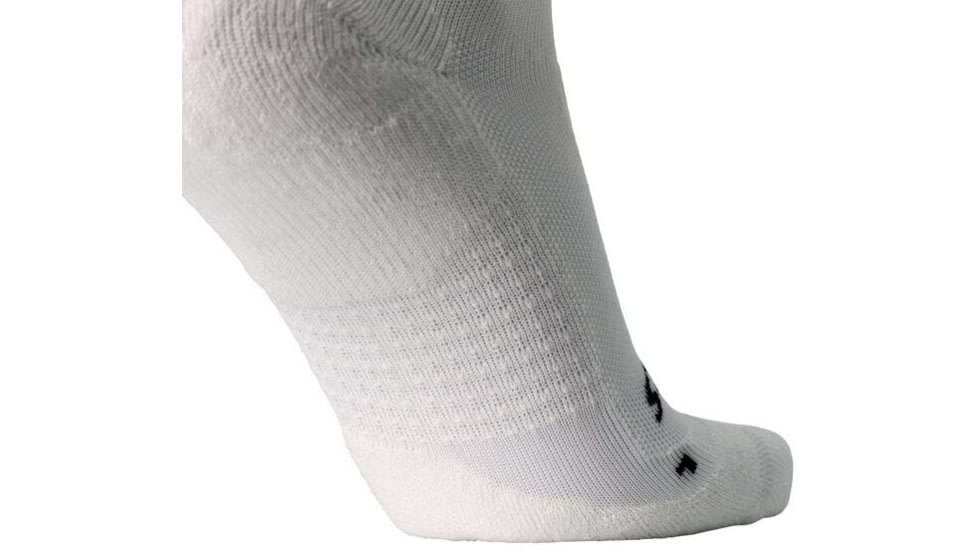 Brooks Ghost Quarter Sock, White, M, 280499100.030