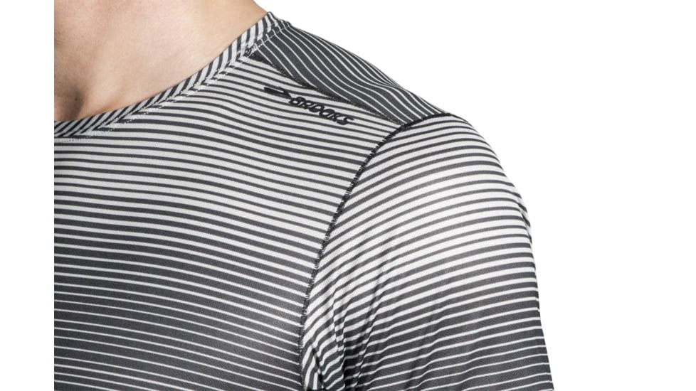 Brooks Ghost Short Sleeve Shirt - Mens, Ash Haze, Small, 211133046.025