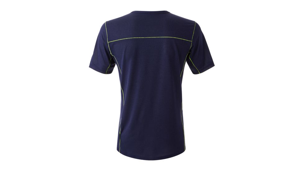 Brooks Ghost Short Sleeve Shirt - Mens, Navy/Nightlife, Small, 211133410.025