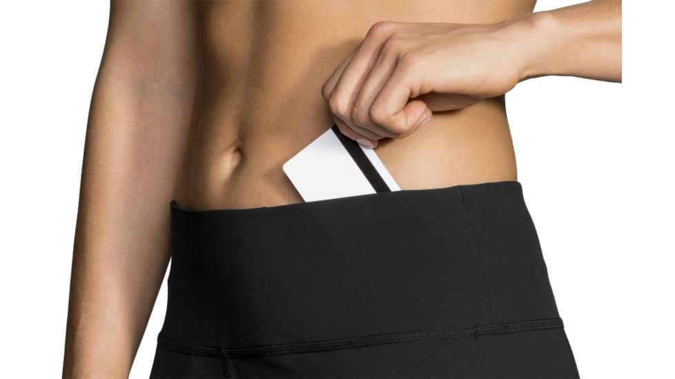 Brooks Ghost Tight - Womens, Black, Small, 221347001.025