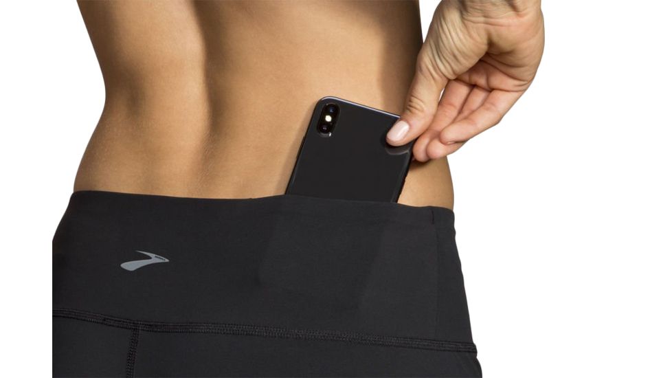 Brooks Ghost Tight - Womens, Black, Small, 221347001.025