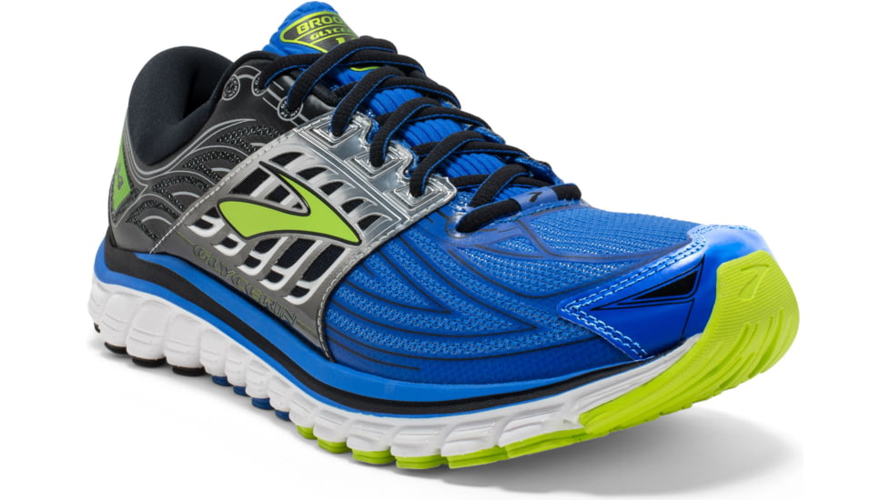 Glycerin 14 Road Running Shoe - Mens-Blue/Black/Lime-Medium-11.5