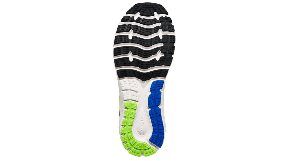 Brooks Glycerin 15 Men's Road Running Shoe, Black/Electric Brooks Blue/Green Gecko, 110258 012