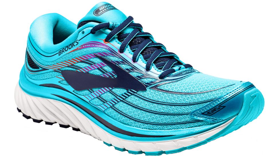 Brooks Glycerin 15 Road Running Shoe - Women's-Capri/Evening Blue/Purple Cactus-Medium-9.5