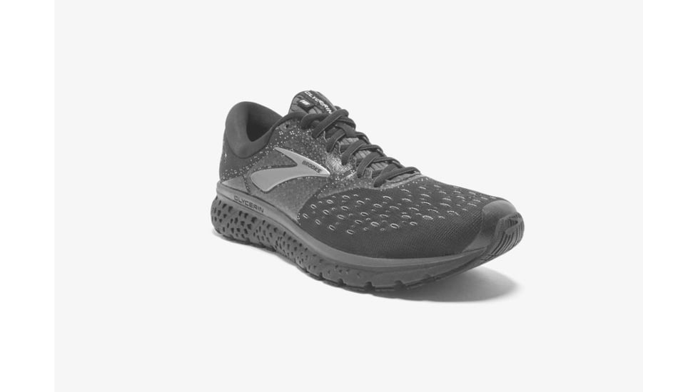 Brooks Glycerin 16 Mens Road Running Shoes, Black/Ebony, 10.5 US, Wide, 1102892E071.105