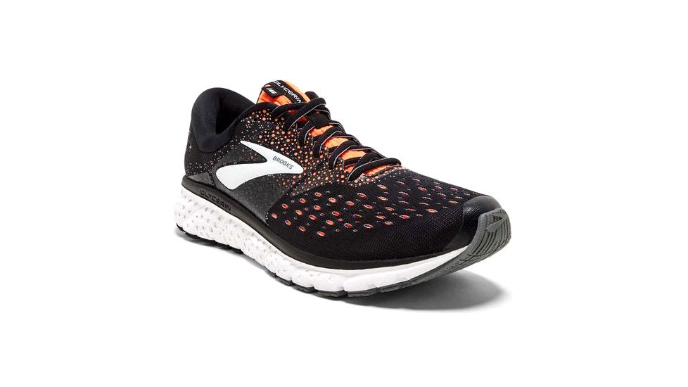 Brooks Glycerin 16 Road Running Shoes - Mens, Black/Orange/Grey, Medium, 8 US, 1102891D069.080