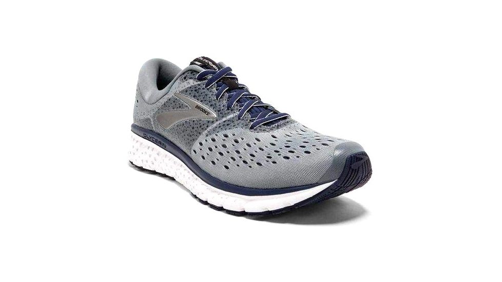 Brooks Glycerin 16 Road Running Shoes - Mens, Grey/Navy/Black, Medium, 10 US, 1102891D059.100