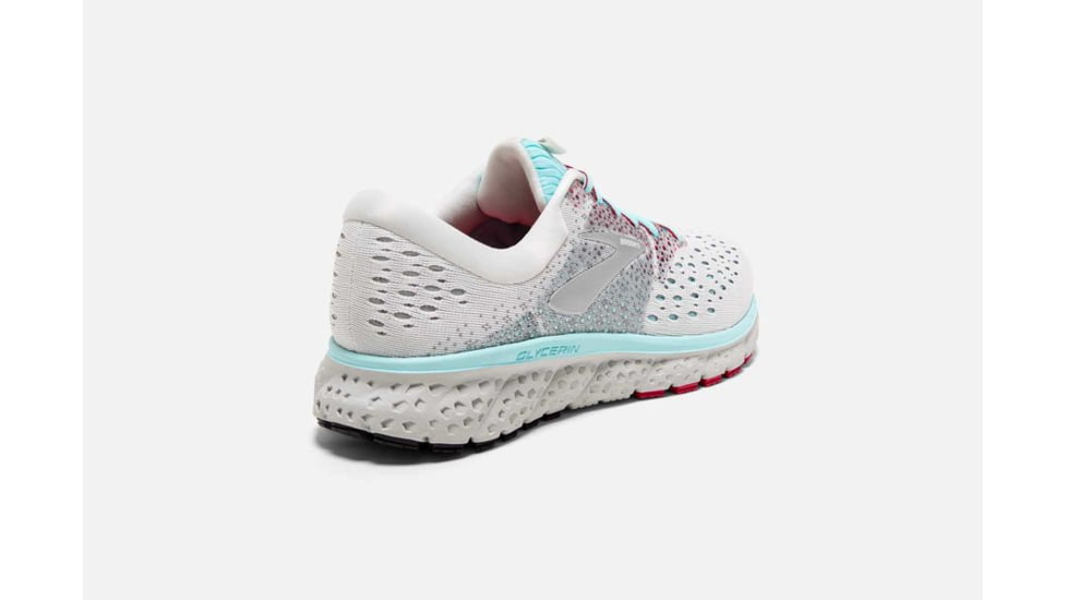 Brooks Glycerin 16 Womens Road Running Shoes, White/Blue/Pink, 10.5 US, Medium, 1202781B115.105