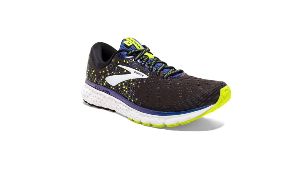 Brooks Glycerin 17 Road Running Shoe - Mens, Black/Blue/Nightlife, 9D, 1102961D069.090