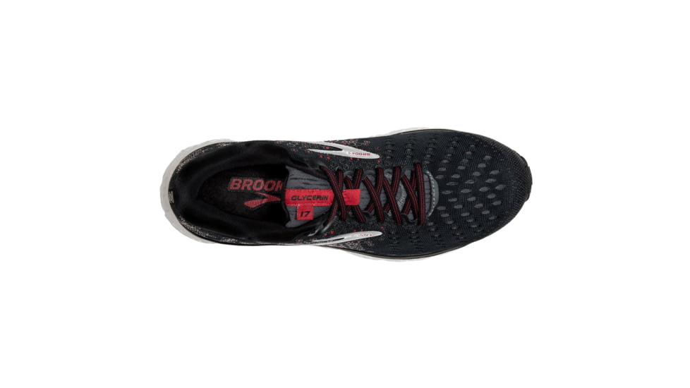 Brooks Glycerin 17 Road Running Shoe - Mens, Black/Ebony/Red, Medium, 7.0, 1102961D021.070