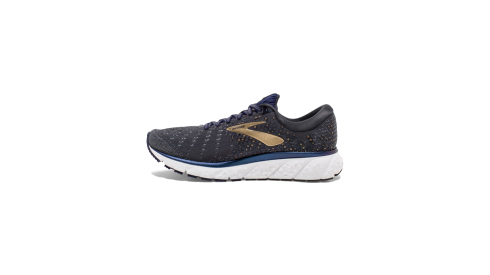 Brooks Glycerin 17 Road Running Shoe - Mens, Grey/Navy/Gold, Medium, 7.0, 1102961D048.070