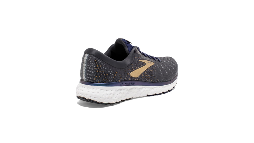 Brooks Glycerin 17 Road Running Shoe - Mens, Grey/Navy/Gold, Medium, 7.0, 1102961D048.070