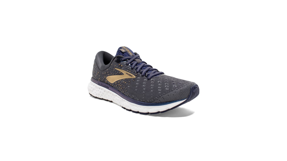 Brooks Glycerin 17 Road Running Shoe - Mens, Grey/Navy/Gold, Medium, 7.0, 1102961D048.070