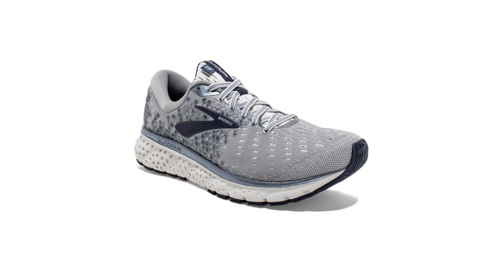 Brooks Glycerin 17 Road Running Shoe - Mens, Grey/Navy/White, 8.5D, 1102961D015.085
