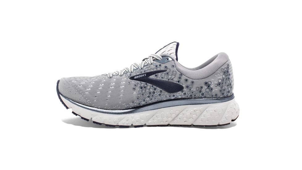 Brooks Glycerin 17 Road Running Shoe - Mens, Grey/Navy/White, 8.5D, 1102961D015.085