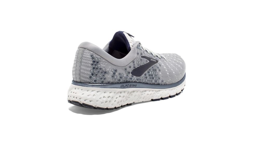 Brooks Glycerin 17 Road Running Shoe - Mens, Grey/Navy/White, 8.5D, 1102961D015.085