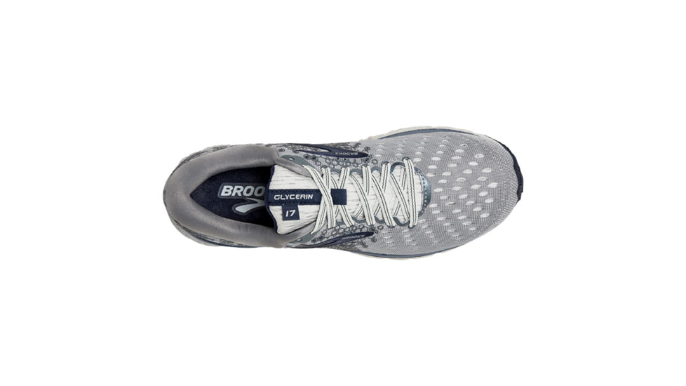 Brooks Glycerin 17 Road Running Shoe - Mens, Grey/Navy/White, Medium, 7.0, 1102961D015.070