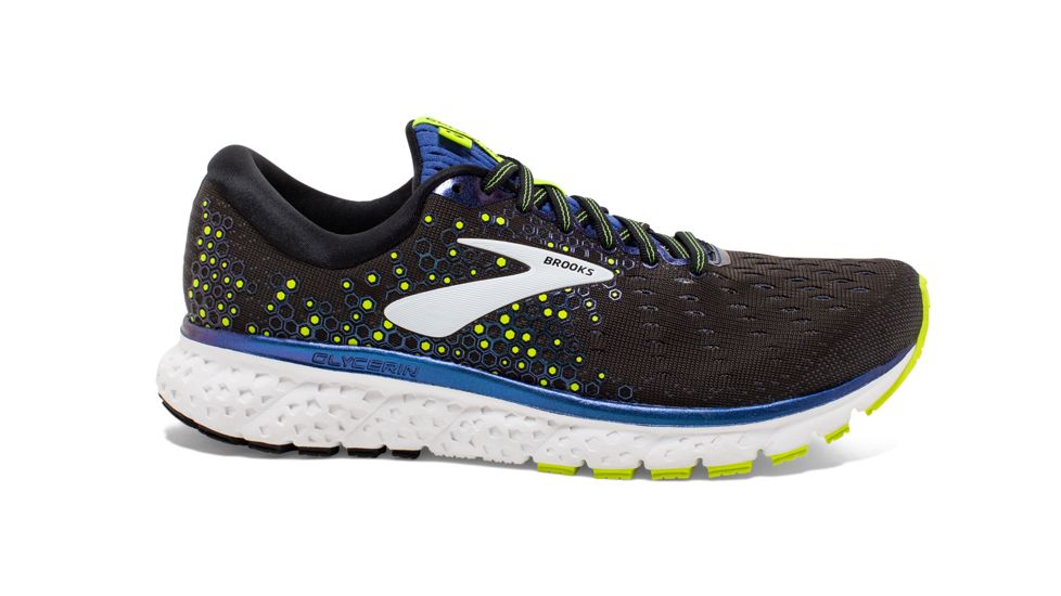 Brooks Glycerin 17 Road Running Shoes - Mens, Black/Blue/Nightlife, Medium, 8, 1102961D069.080