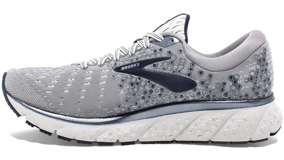 Brooks Glycerin 17 Road Running Shoes - Mens, Grey/Navy/White, 8.5D, 1102961D015.085