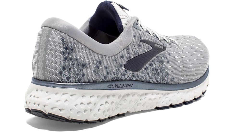 Brooks Glycerin 17 Road Running Shoes - Mens, Grey/Navy/White, 8.5D, 1102961D015.085
