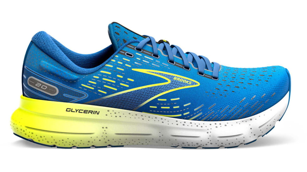 Brooks Glycerin 20 Running Shoes - Mens, Blue/Nightlife/White, 10.0, 1103821D482.100