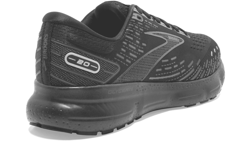 Brooks Glycerin 20 Running Shoes - Mens, Black/Black/Ebony, 7.5, 1103821D020.075