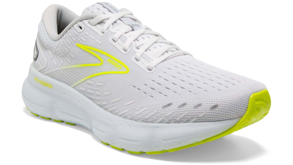 Brooks Glycerin 20 Running Shoes - Mens, White/Nightlife, 15.0, 1103821D135.150