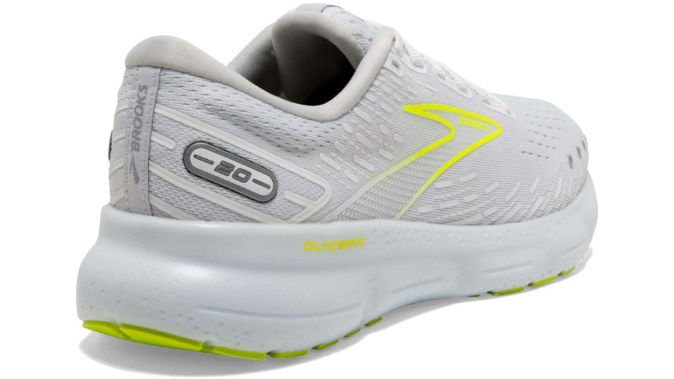 Brooks Glycerin 20 Running Shoes - Mens, White/Nightlife, 15.0, 1103821D135.150