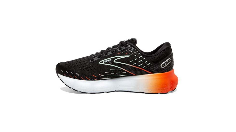 Brooks Glycerin 20 Running Shoes - Womens, Medium, Black/Red/Opal, 8.5, 1203691B045.085