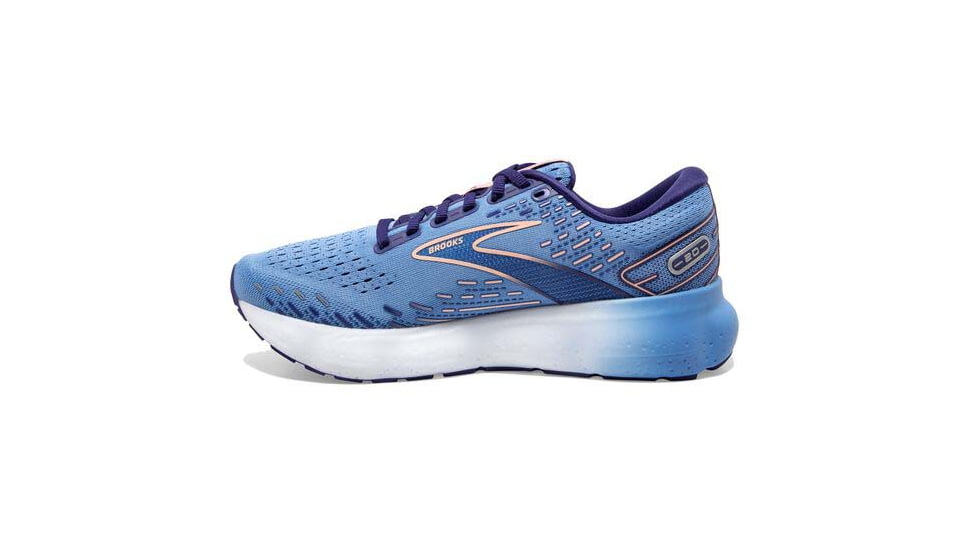 Brooks Glycerin 20 Running Shoes - Womens, Medium, Blissful Blue/Peach/White, 9.5, 1203691B478.095