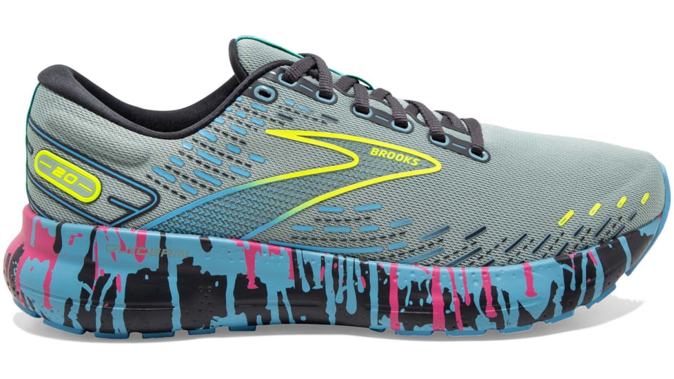 Brooks Glycerin 20 Running Shoes - Womens, Medium, Jadeite/Alaskan Blue/Ebony, 9.5, 1203691B492.095