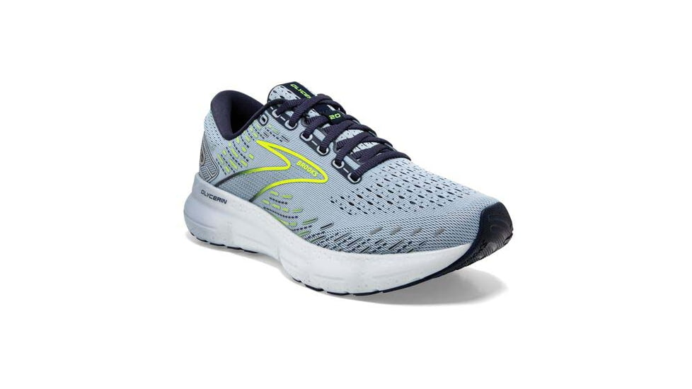 Brooks Glycerin 20 Running Shoes - Womens, Medium, Light Blue/Peacoat/Nightlife, 10.0, 1203691B416.100