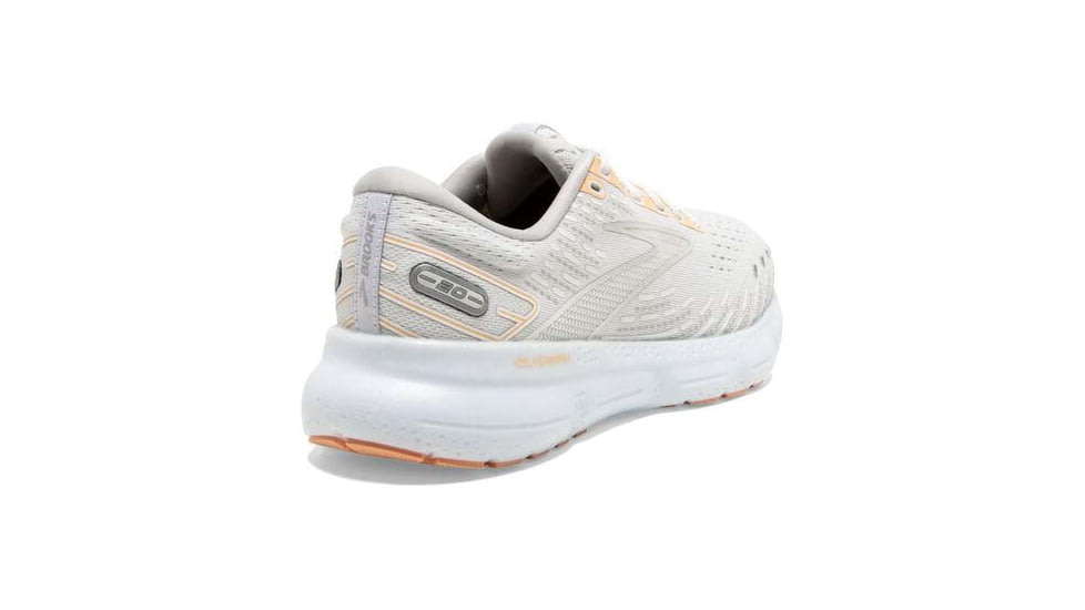 Brooks Glycerin 20 Running Shoes - Womens, Medium, White/Grey/Peach, 5.0, 1203691B133.050