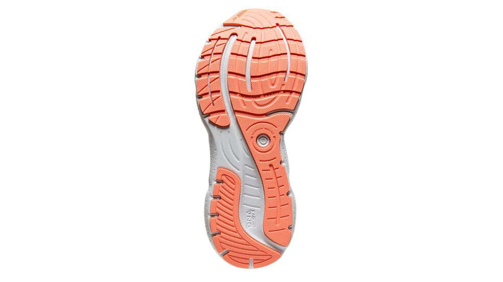 Brooks Glycerin 20 Running Shoes - Womens, Wide, Oyster/Latigo Bay/Coral, 9.0, 1203691D061.090