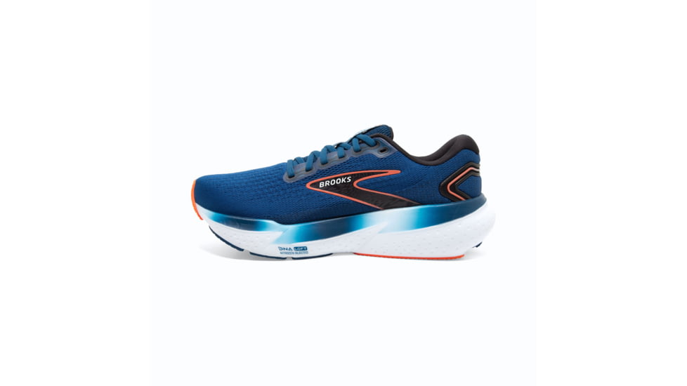 Brooks Glycerin 21 Running Shoes - Mens, Blue Opal/Black/Nasturtium, 12.0, 1104191D474.120