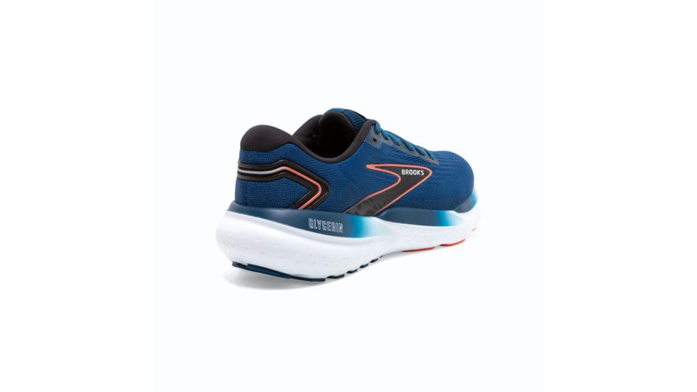 Brooks Glycerin 21 Running Shoes - Mens, Blue Opal/Black/Nasturtium, 12.0, 1104191D474.120