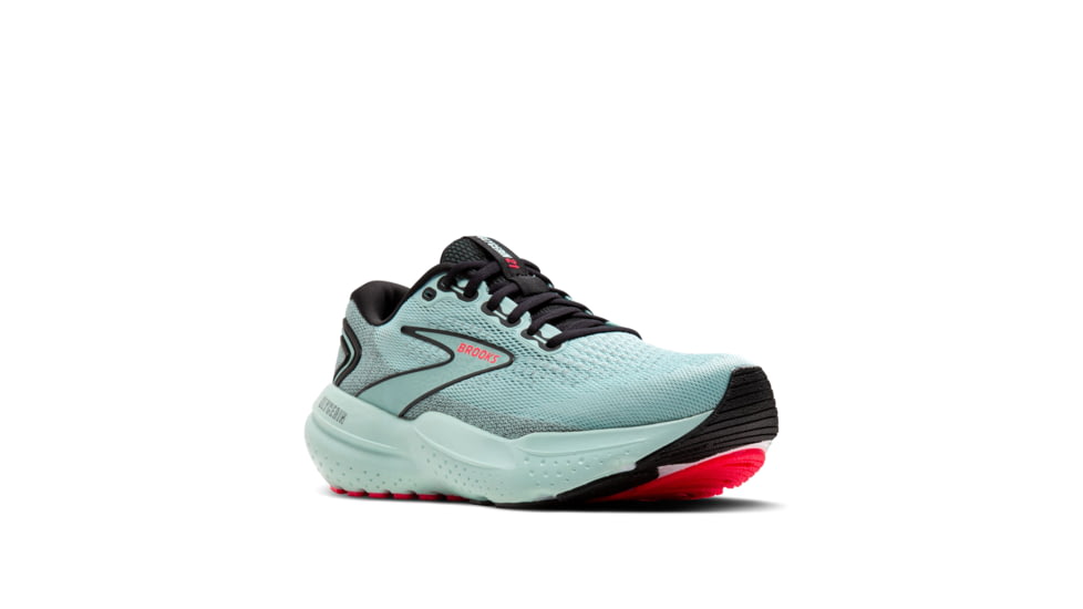 Brooks Glycerin 21 Running Shoes - Womens, Cloud/Black/Pink, 8, 1204081B410.080