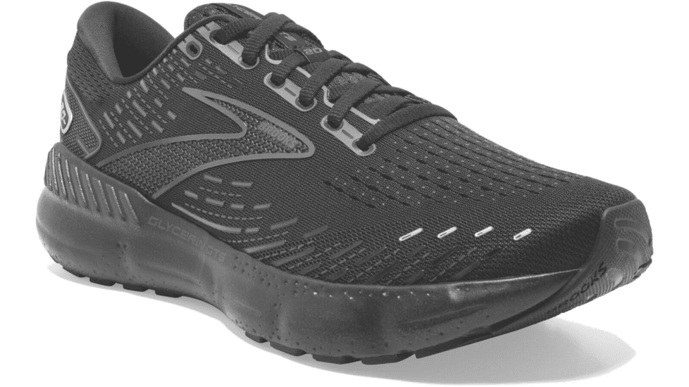 Brooks Glycerin GTS 20 Running Shoes - Mens, Wide, Black/Black/Ebony, 12.0, 1103832E020.120