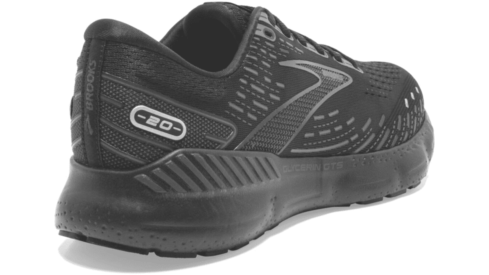 Brooks Glycerin GTS 20 Running Shoes - Mens, Wide, Black/Black/Ebony, 12.0, 1103832E020.120