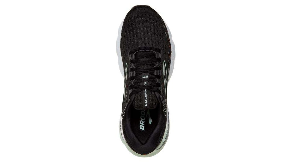 Brooks Glycerin GTS 20 Running Shoes - Womens, Medium, Black/Red/Opal, 6.0, 1203701B045.060