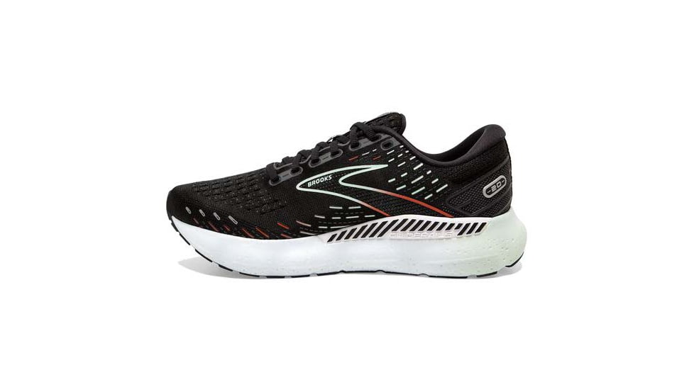 Brooks Glycerin GTS 20 Running Shoes - Womens, Medium, Black/Red/Opal, 6.0, 1203701B045.060