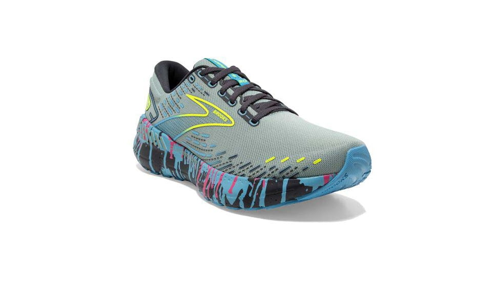 Brooks Glycerin GTS 20 Running Shoes - Womens, Medium, Jadeite/Alaskan Blue/Ebony, 5.0, 1203701B492.050